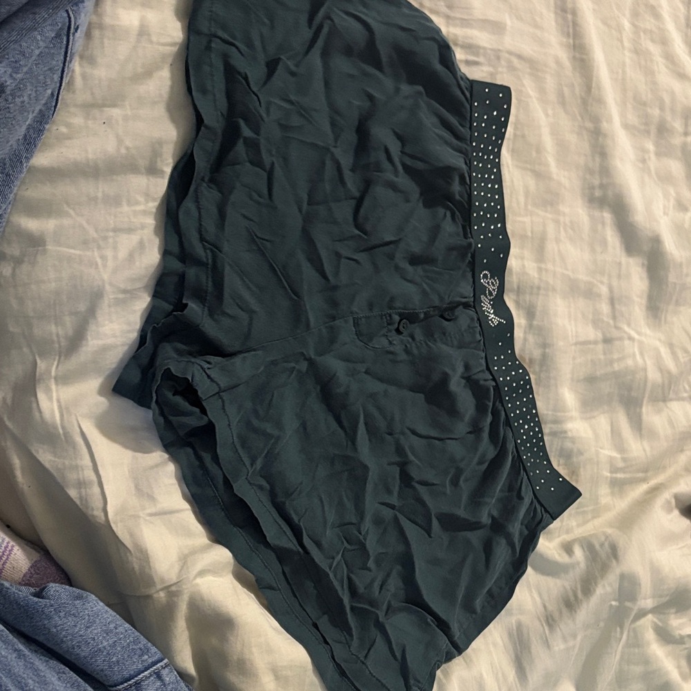 PINK Victoria's Secret Dark Green Shorts